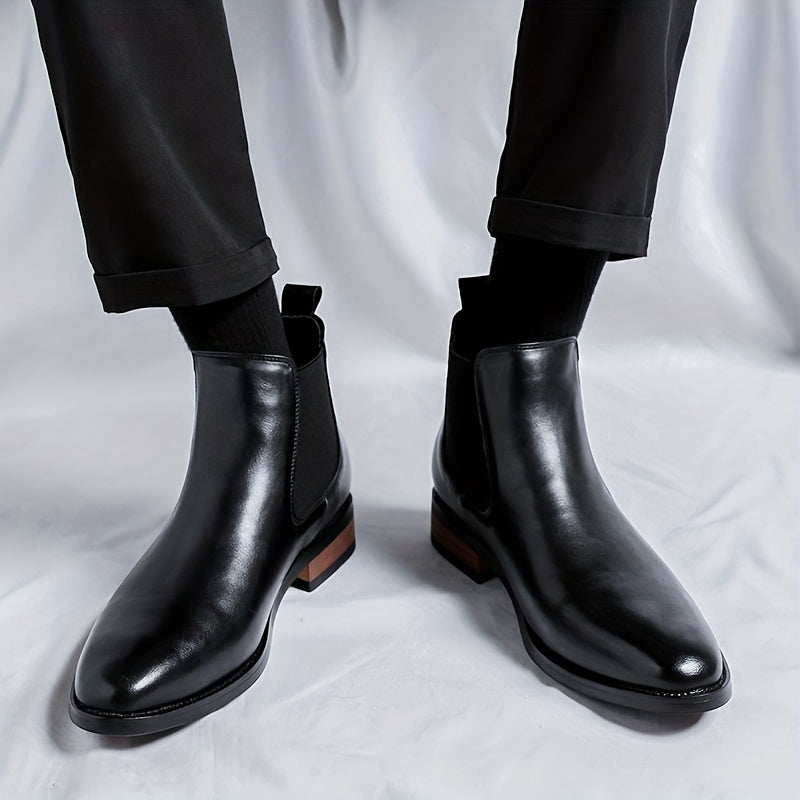 Gaultran | Homme Chelsea Boots Cuir Noir Cheville - Black - Image 6