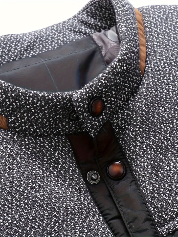 Gervael | Homme Veste Matelassée Col Montant - Olive Green - Image 10