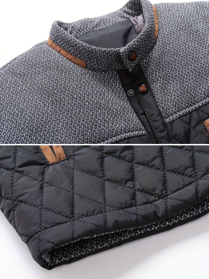 Gervael | Homme Veste Matelassée Col Montant - Olive Green - Image 11
