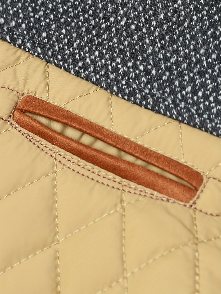 Gervael | Homme Veste Matelassée Col Montant - Olive Green - Image 16