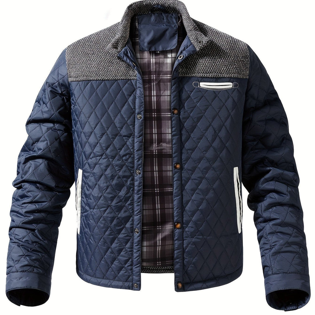 Gervael | Homme Veste Matelassée Col Montant - Olive Green - Image 18