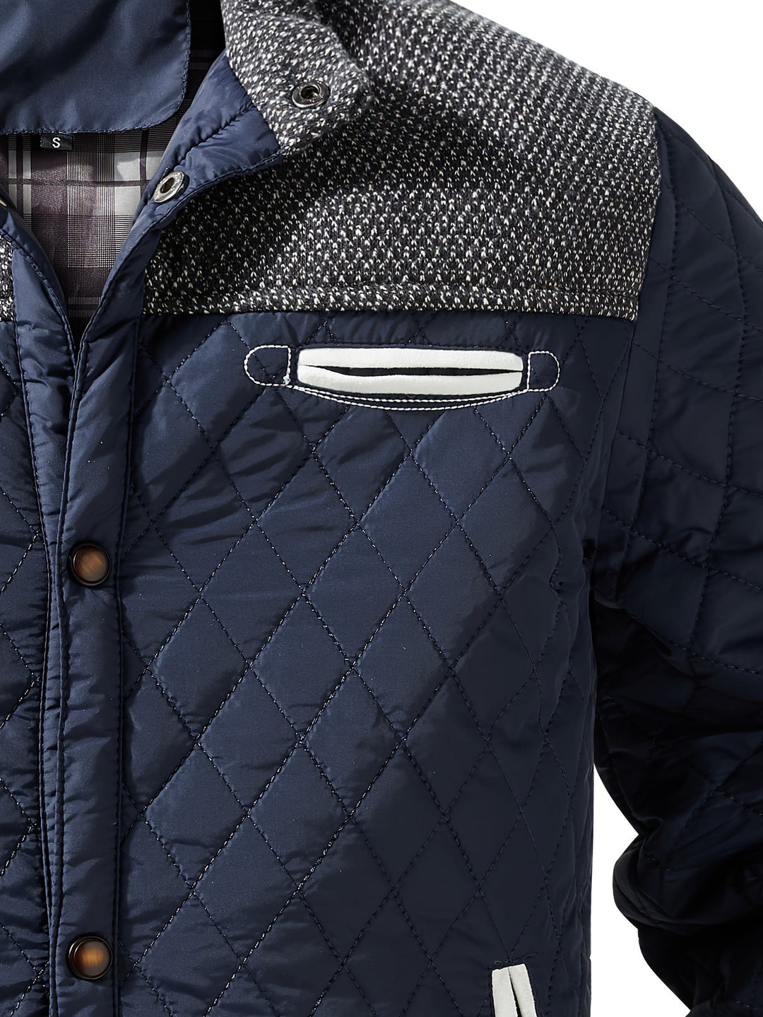 Gervael | Homme Veste Matelassée Col Montant - Olive Green - Image 22