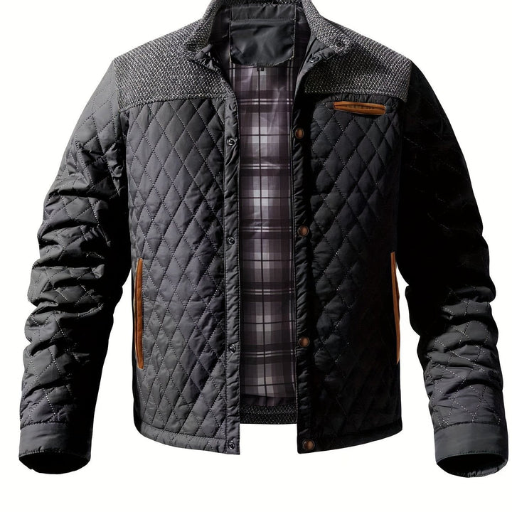 Gervael | Homme Veste Matelassée Col Montant - Olive Green - Image 6