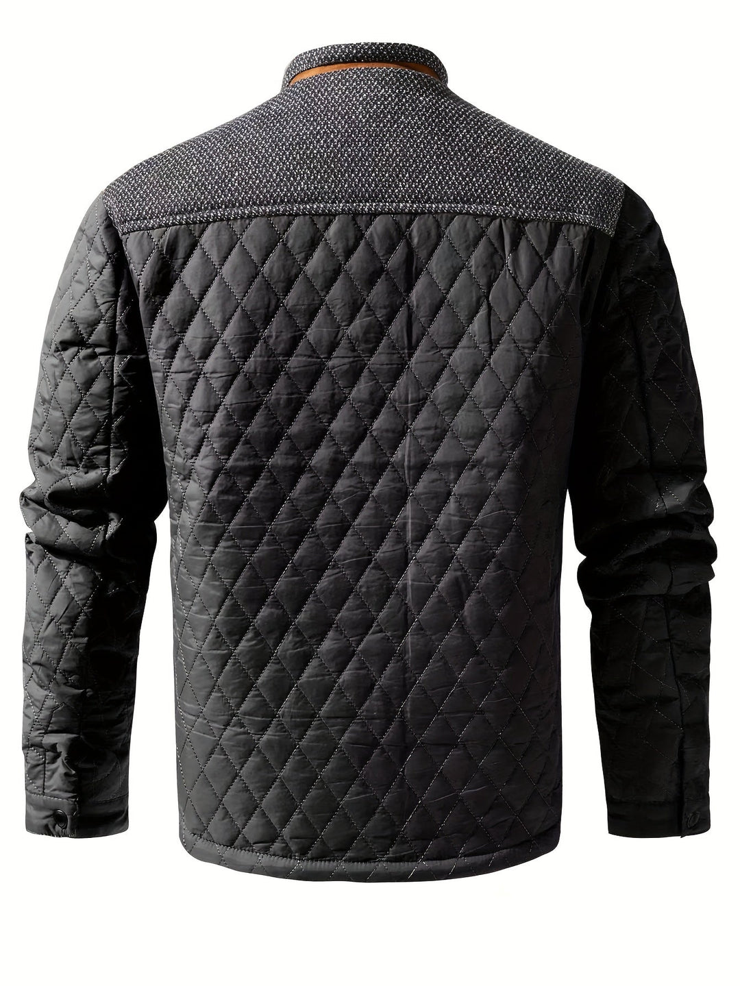 Gervael | Homme Veste Matelassée Col Montant - Olive Green - Image 8