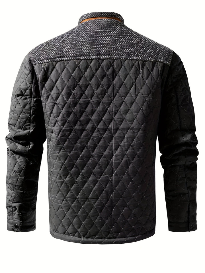 Gervael | Homme Veste Matelassée Col Montant - Olive Green - Image 8