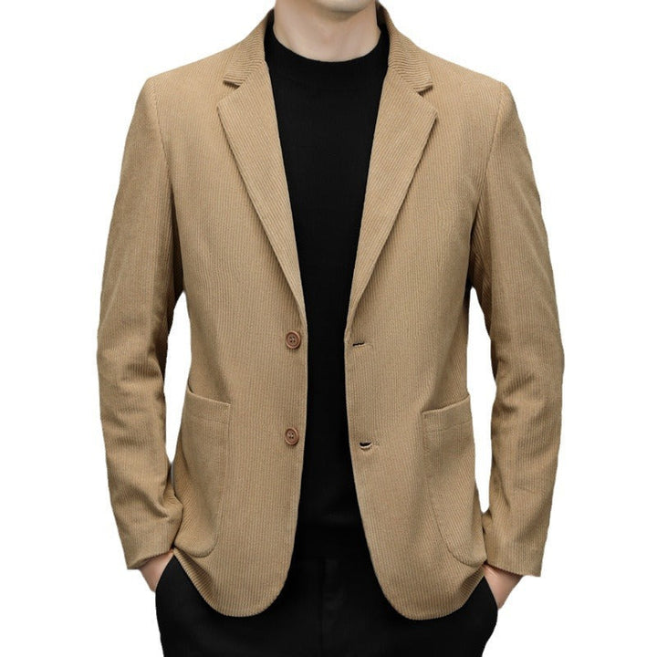 Gervand | Homme Veste Velours Côtelé Slim Fit - Black - Image 5