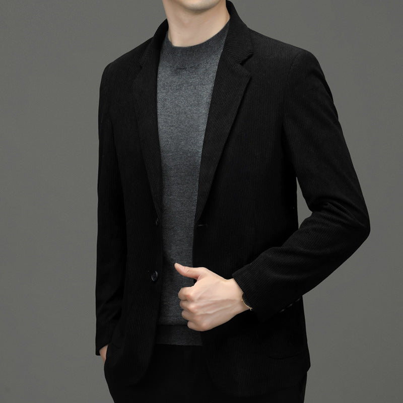 Gervand | Homme Veste Velours Côtelé Slim Fit - Black - Image 6
