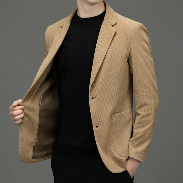 Gervand | Homme Veste Velours Côtelé Slim Fit - Black - Image 7