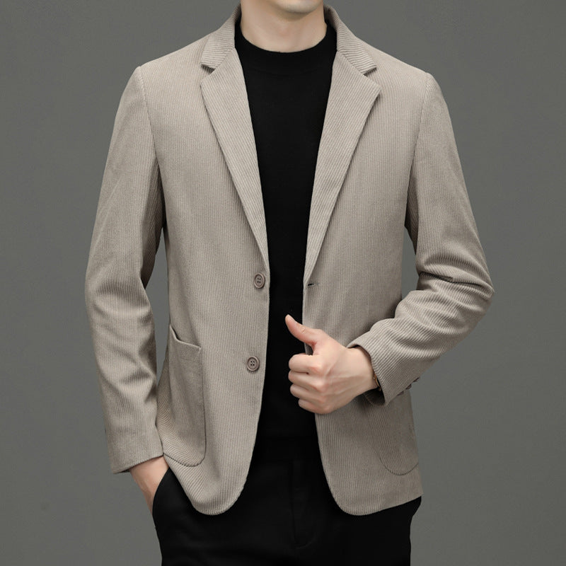 Gervand | Homme Veste Velours Côtelé Slim Fit - Black - Image 8