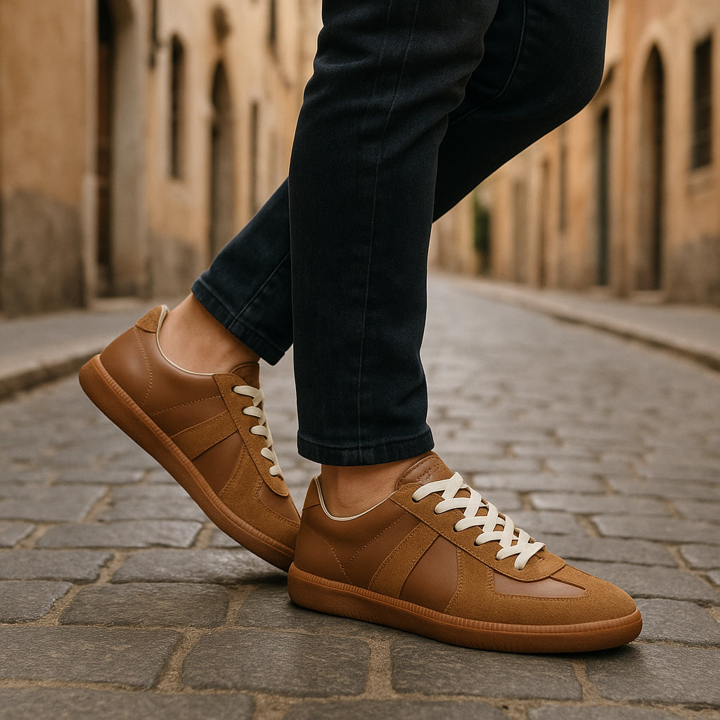 Gervec | Homme Baskets Basses Lacets Style Rétro - Image 5