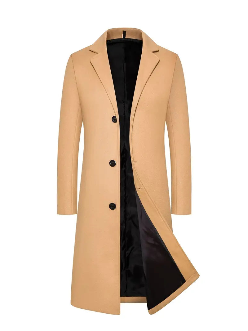 Gilvorn | Homme Manteau Long Col Cranté - Image 2