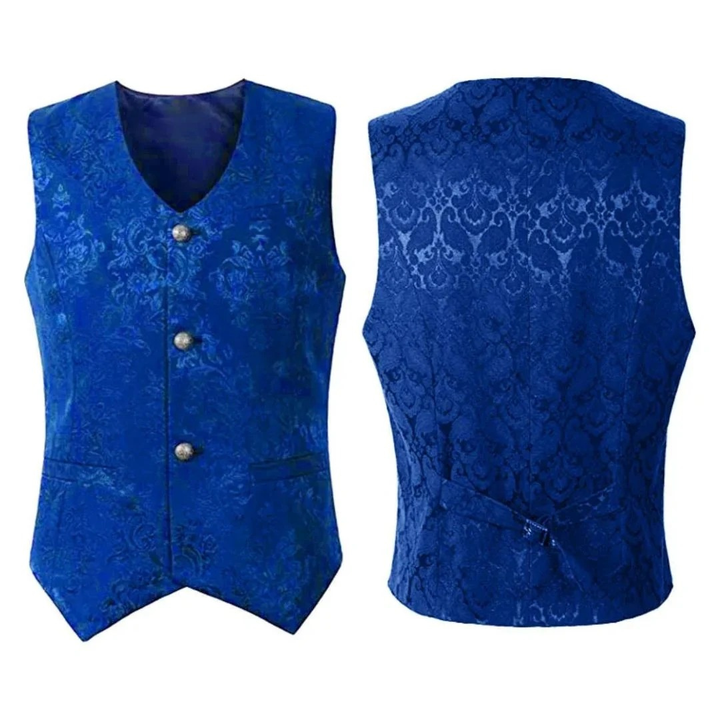 Golvaire | Homme Gilet Jacquard Tailleur Baroque - Image 1