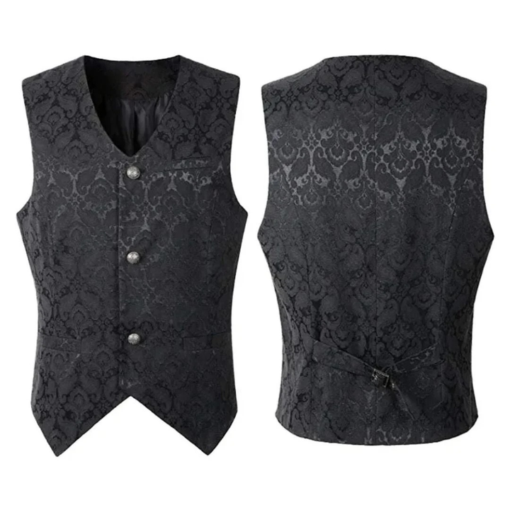Golvaire | Homme Gilet Jacquard Tailleur Baroque - Image 2
