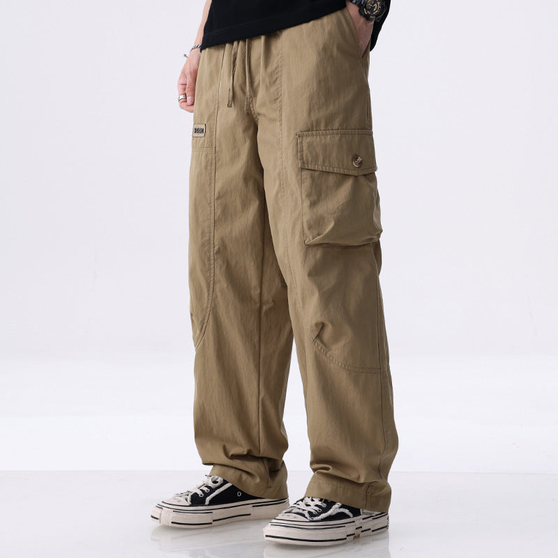 Golvrand | Homme Pantalon Cargo Large Poches Latérales - Khaki - Image 2
