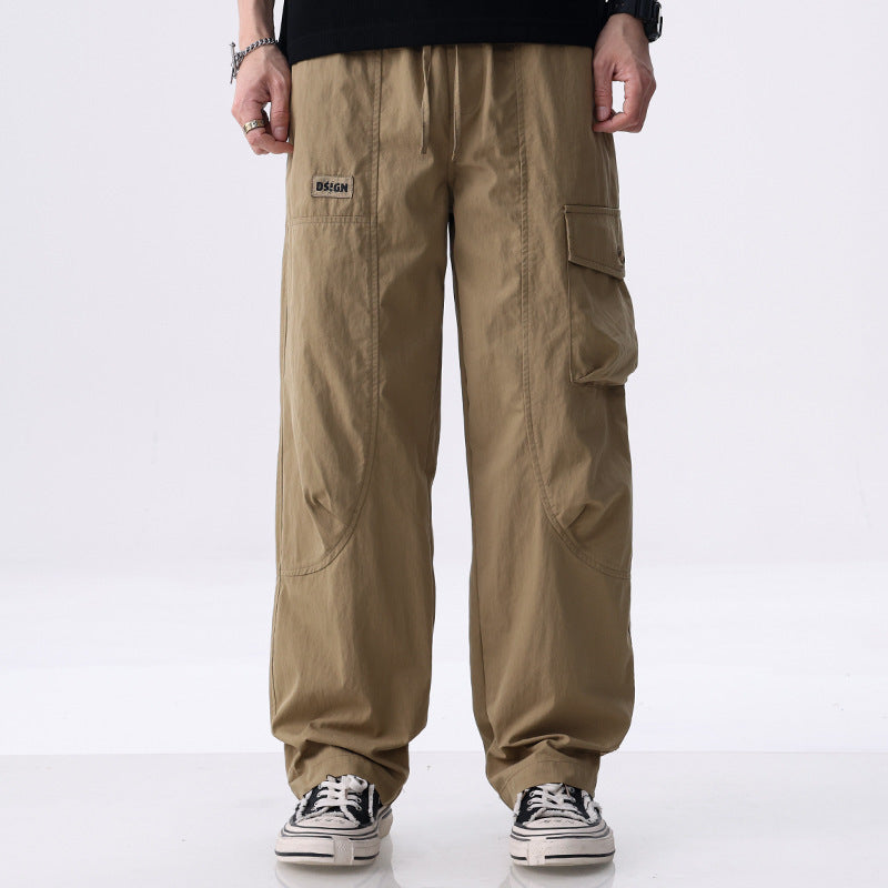 Golvrand | Homme Pantalon Cargo Large Poches Latérales - Khaki - Image 3