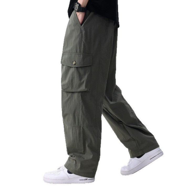 Golvrand | Homme Pantalon Cargo Large Poches Latérales - Khaki - Image 5