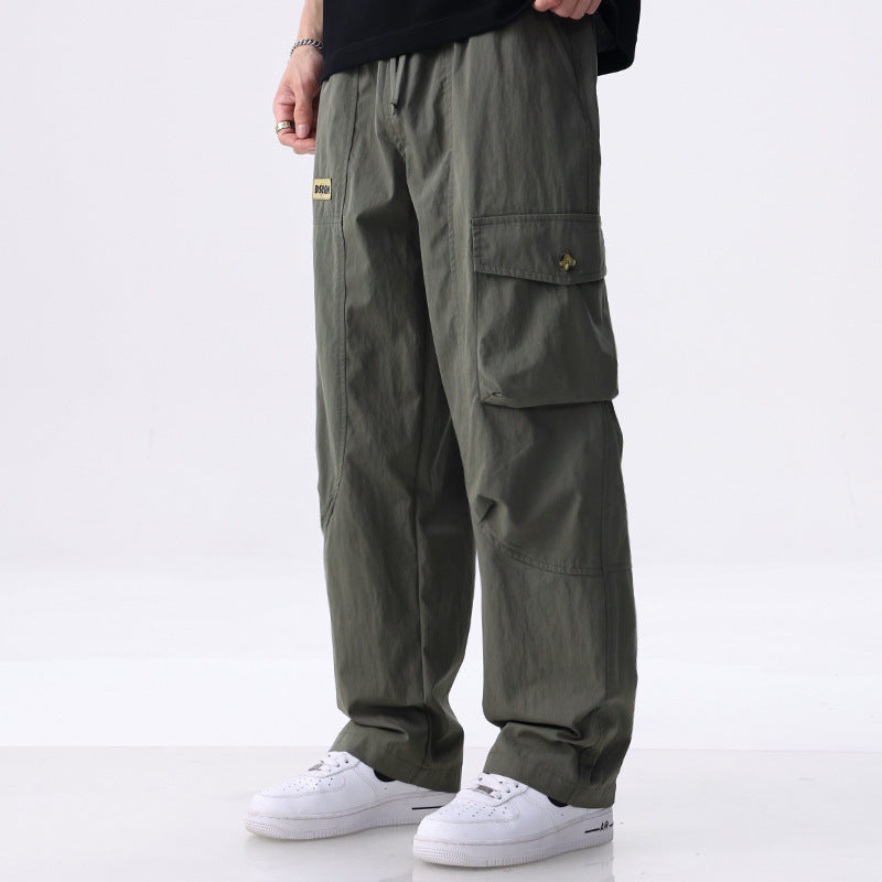 Golvrand | Homme Pantalon Cargo Large Poches Latérales - Khaki - Image 6