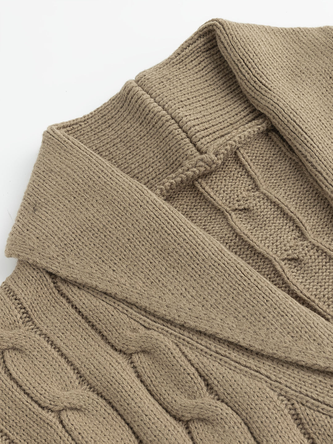 Gréavald | Homme Cardigan Col Châle Torsadé - Navy - Image 5