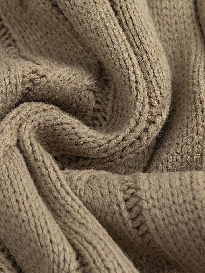 Gréavald | Homme Cardigan Col Châle Torsadé - Navy - Image 6