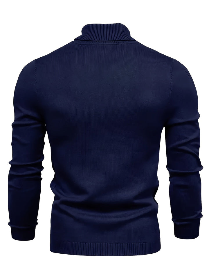 Tharvec | Homme Pull Col Roulé Slim Fit — vue 12