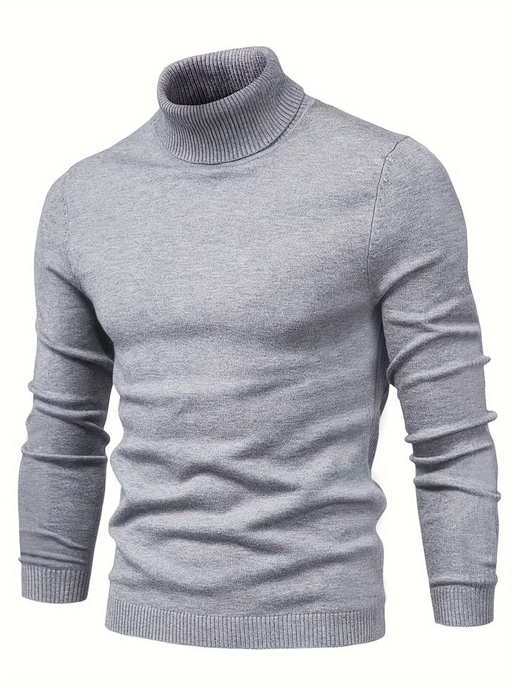Tharvec | Homme Pull Col Roulé Slim Fit — vue 24