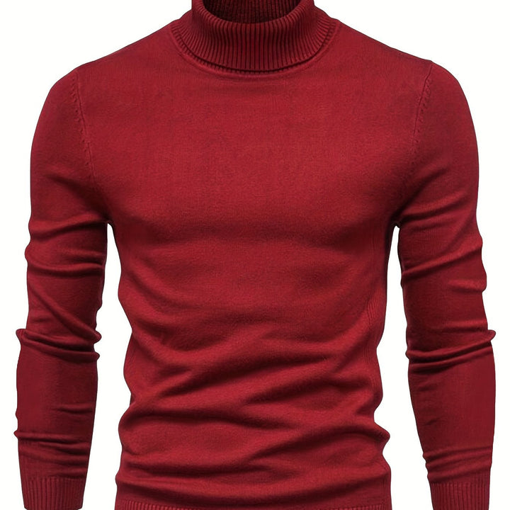 Tharvec | Homme Pull Col Roulé Slim Fit — vue 8