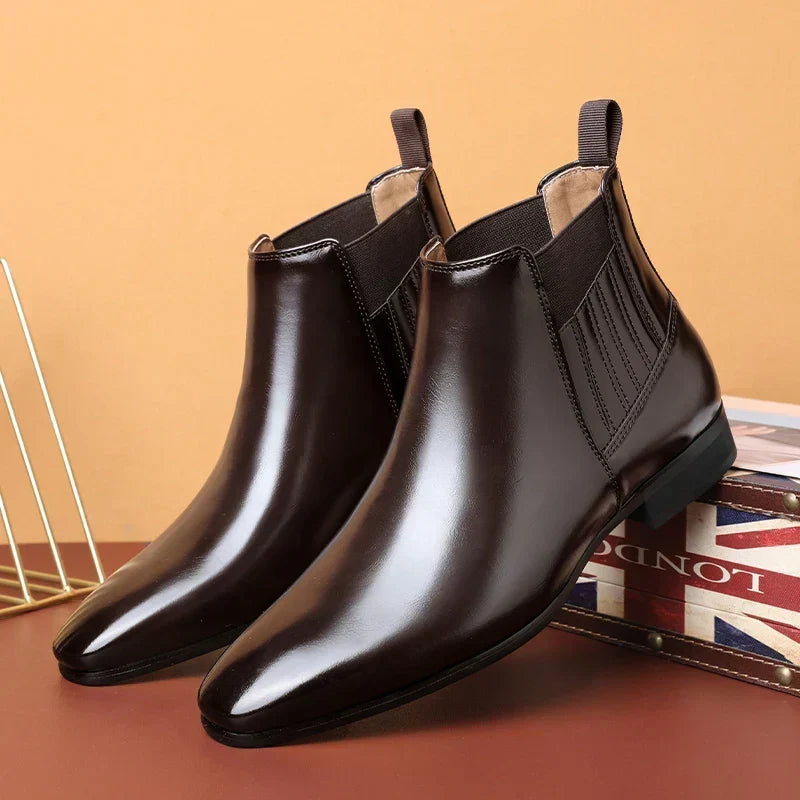 Grémont | Homme Bottines Chelsea Bout Pointu - Dark Brown - Image 1