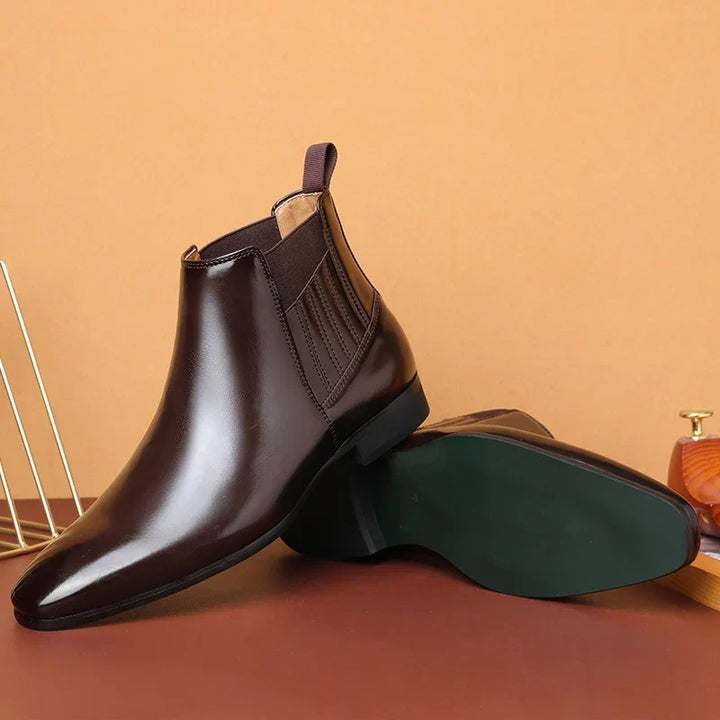 Grémont | Homme Bottines Chelsea Bout Pointu - Dark Brown - Image 4