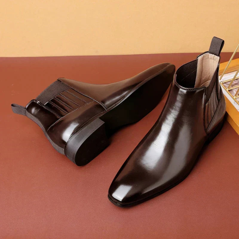 Grémont | Homme Bottines Chelsea Bout Pointu - Dark Brown - Image 5