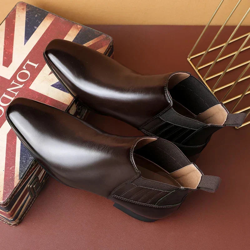 Grémont | Homme Bottines Chelsea Bout Pointu - Dark Brown - Image 6