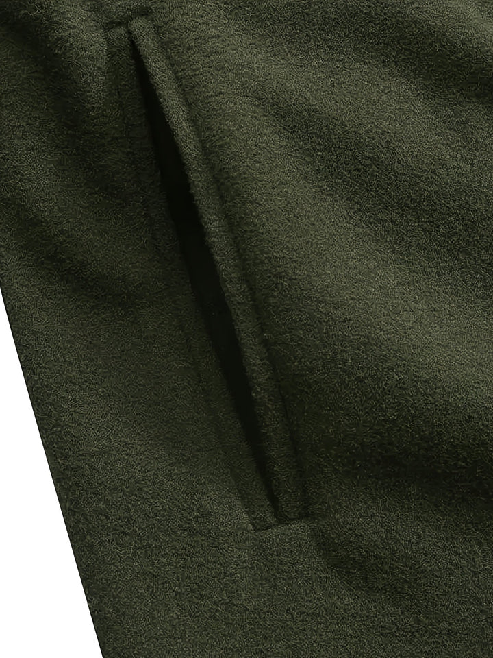Thovaine | Femme Manteau Long Ouvert Col Châle - Dark Green - Image 5