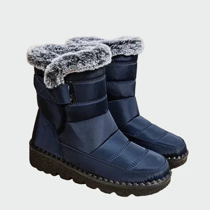 Halvïne | Femme Bottes de Neige Imperméables Fourrée - Navy - Image 1