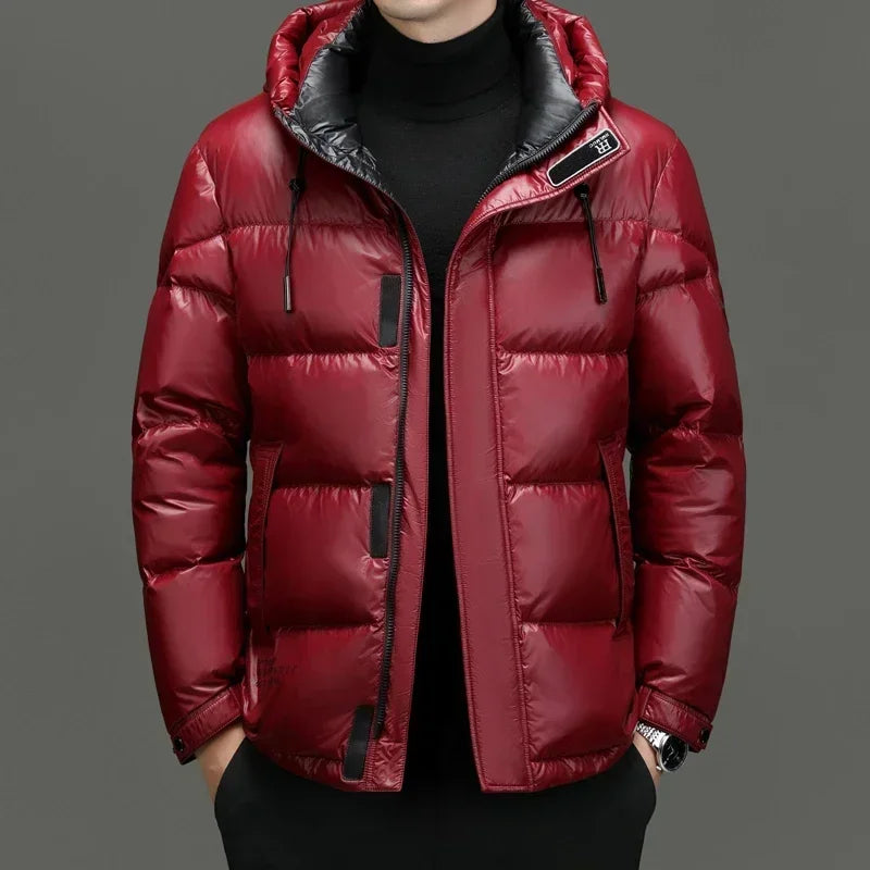 Halvord | Homme Doudoune Capuche Hiver - White - Image 2