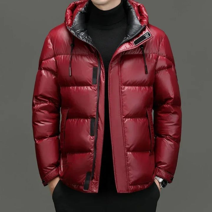 Halvord | Homme Doudoune Capuche Hiver - White - Image 2