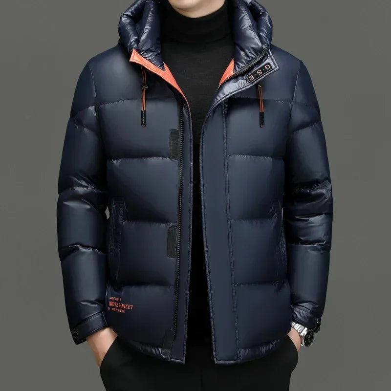 Halvord | Homme Doudoune Capuche Hiver - White - Image 3
