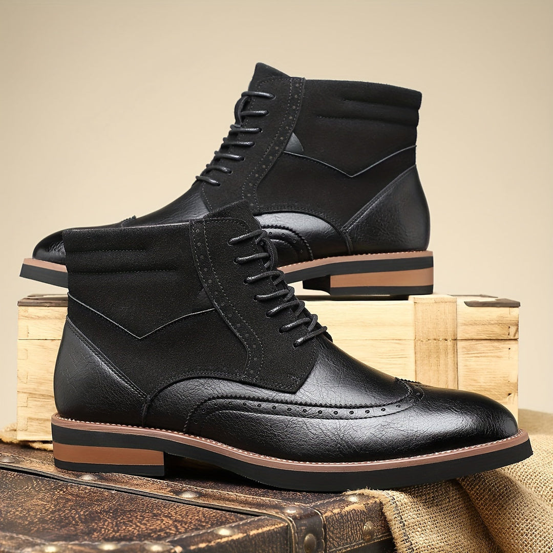 Halvorn | Bottines Brogue Homme Lacets Bimatière - Image 1