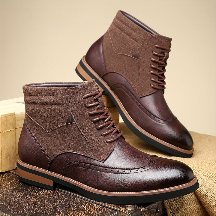 Halvorn | Bottines Brogue Homme Lacets Bimatière - Image 2