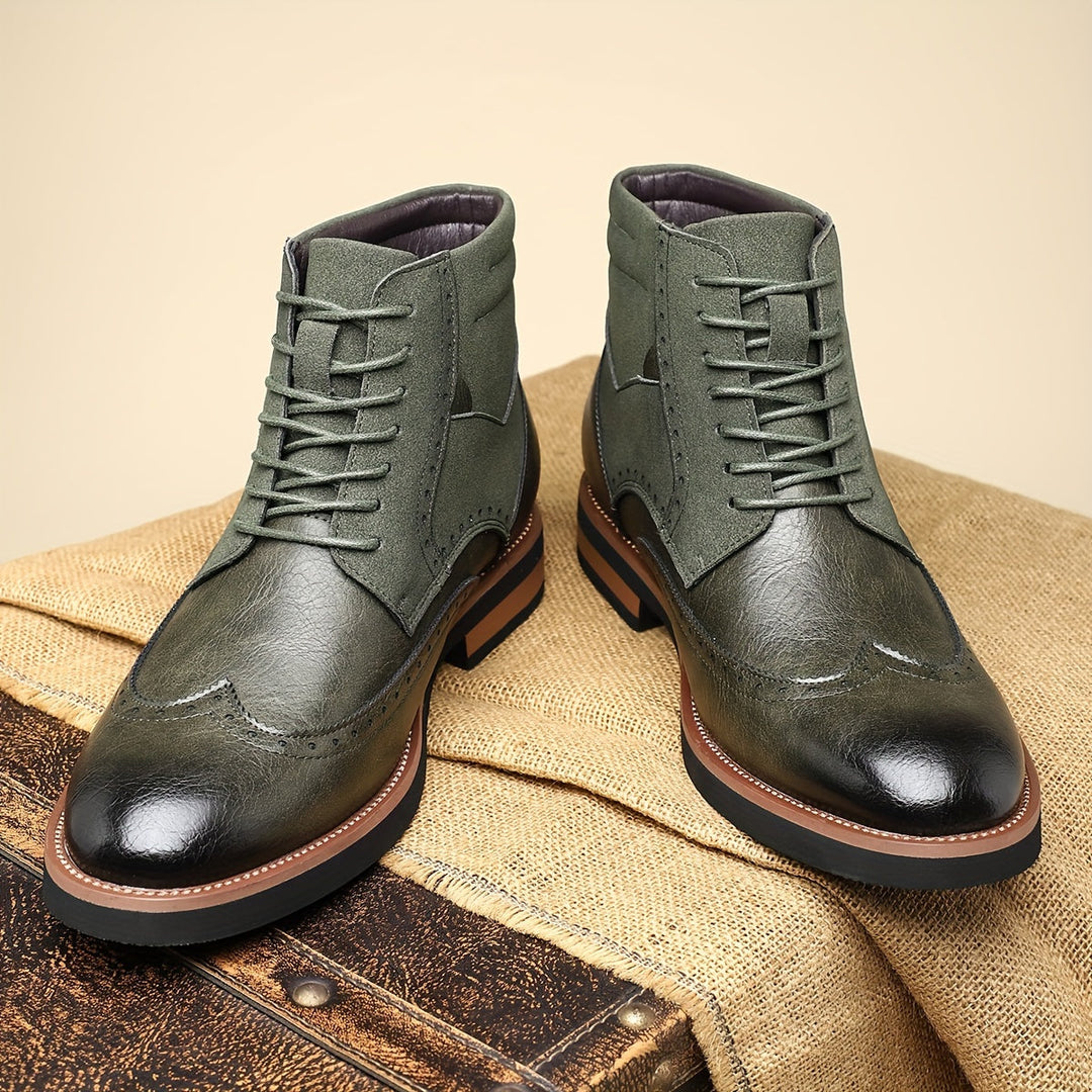 Halvorn | Bottines Brogue Homme Lacets Bimatière - Image 3