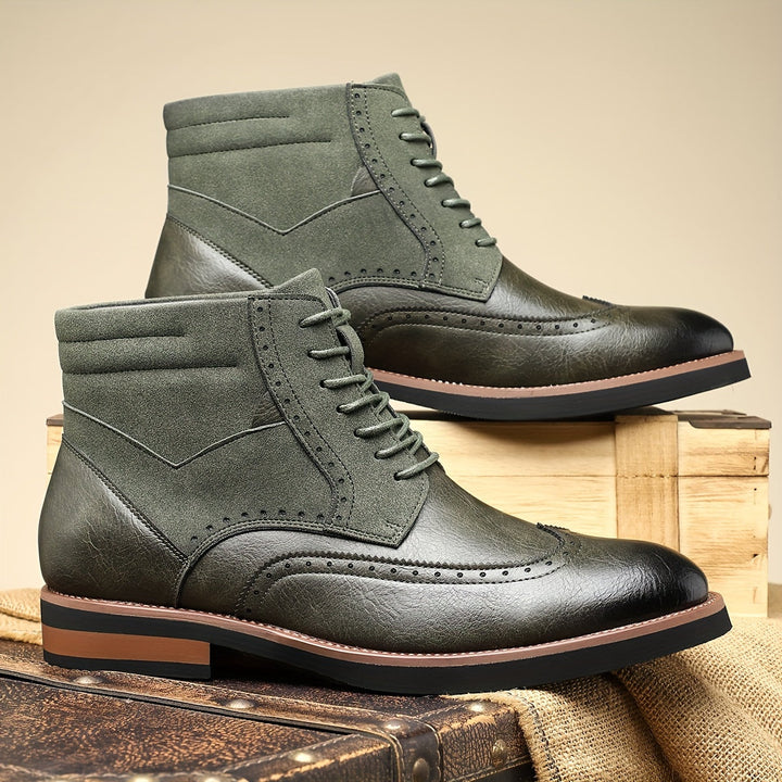 Halvorn | Bottines Brogue Homme Lacets Bimatière - Image 4