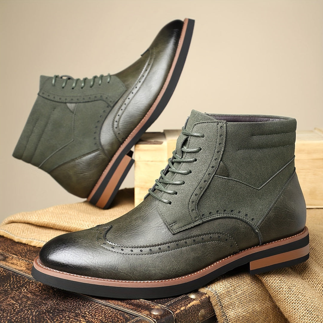 Halvorn | Bottines Brogue Homme Lacets Bimatière - Image 5