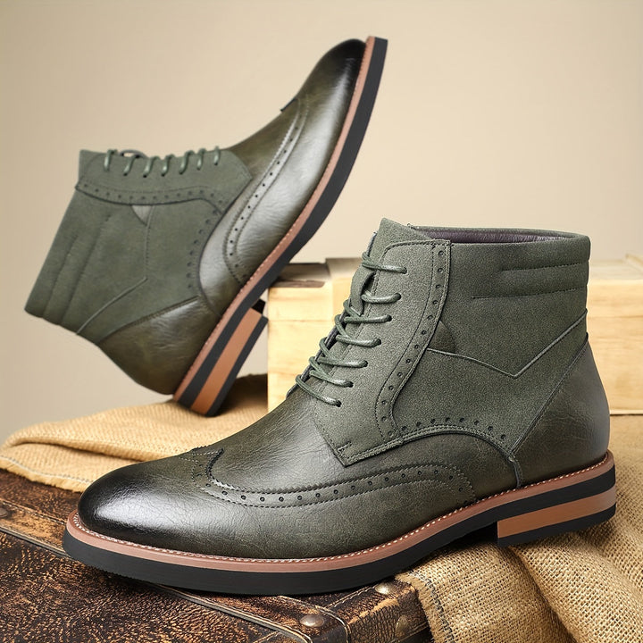 Halvorn | Bottines Brogue Homme Lacets Bimatière - Image 5