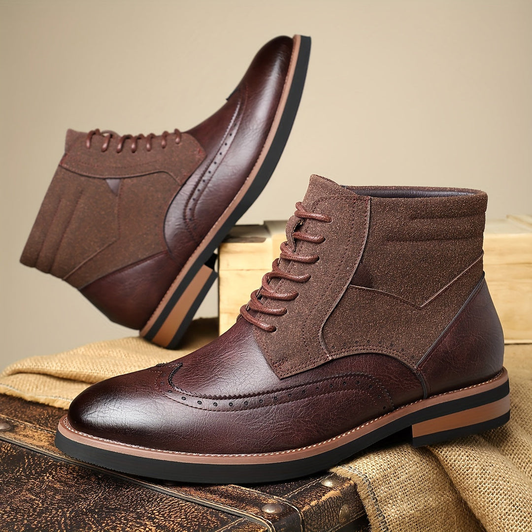 Halvorn | Bottines Brogue Homme Lacets Bimatière - Image 6