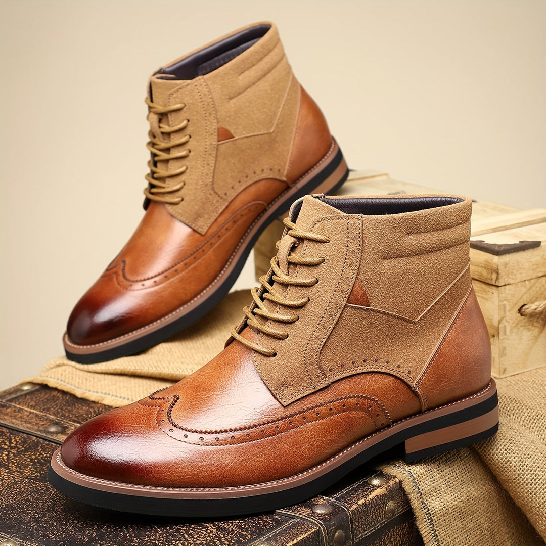 Halvorn | Bottines Brogue Homme Lacets Bimatière - Image 7