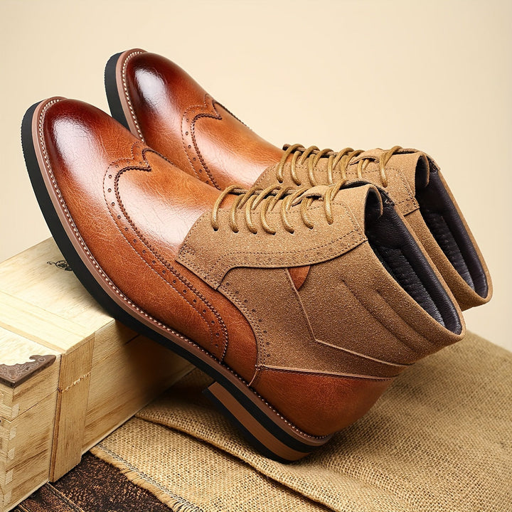 Halvorn | Bottines Brogue Homme Lacets Bimatière - Image 8