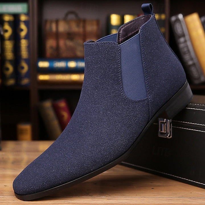 Halvorn | Homme Bottines Chelsea Daim Slip-On - Camel - Image 4
