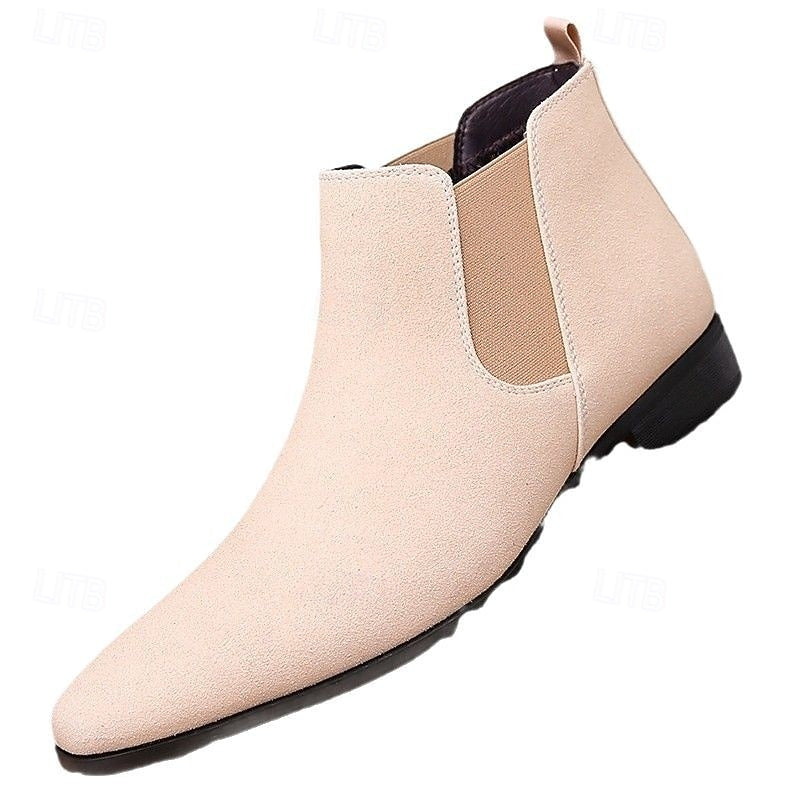 Halvorn | Homme Bottines Chelsea Daim Slip-On - Camel - Image 9