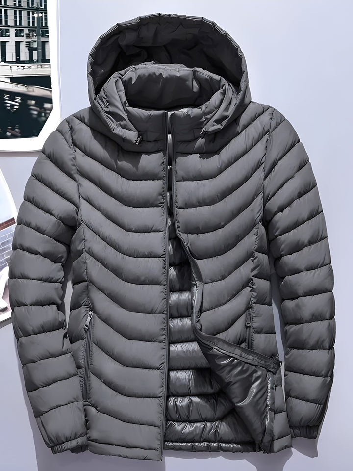 Halvorn | Homme Doudoune à Capuche Coupe Ajustée - Black - Image 10