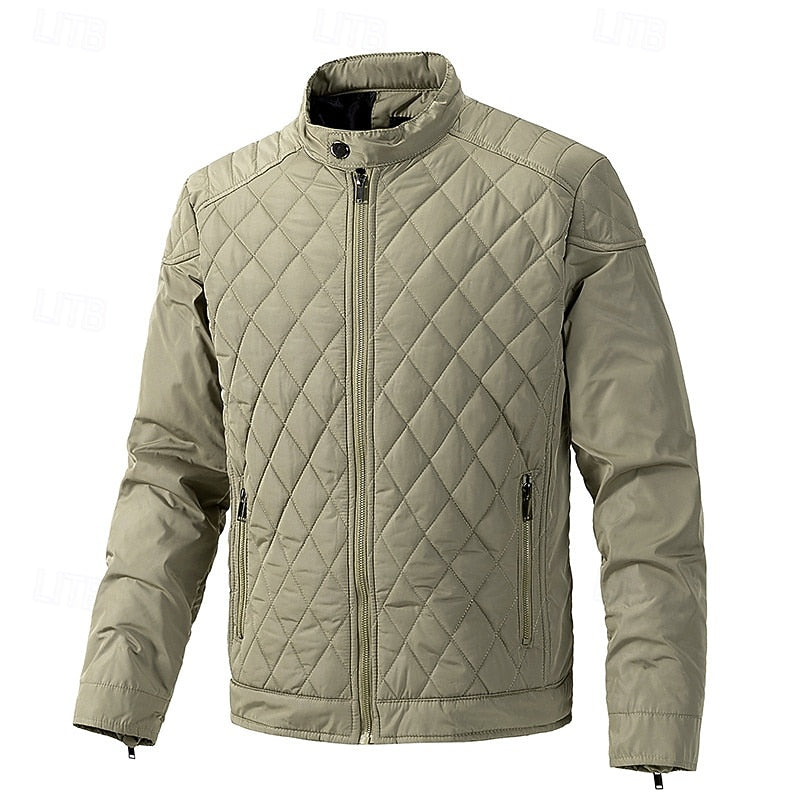Halvorn | Homme Veste Matelassée Col Montant - Black - Image 16