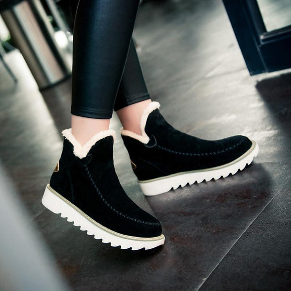 Brévane | Femme Bottines Fourrées Hiver Suédées — vue 12