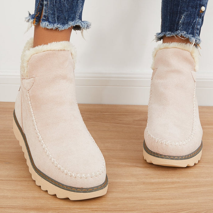 Brévane | Femme Bottines Fourrées Hiver Suédées — vue 8